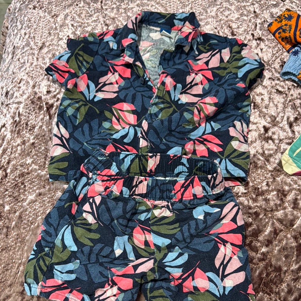 Old Navy Kids Tropical Print Matching Set - Multicolor